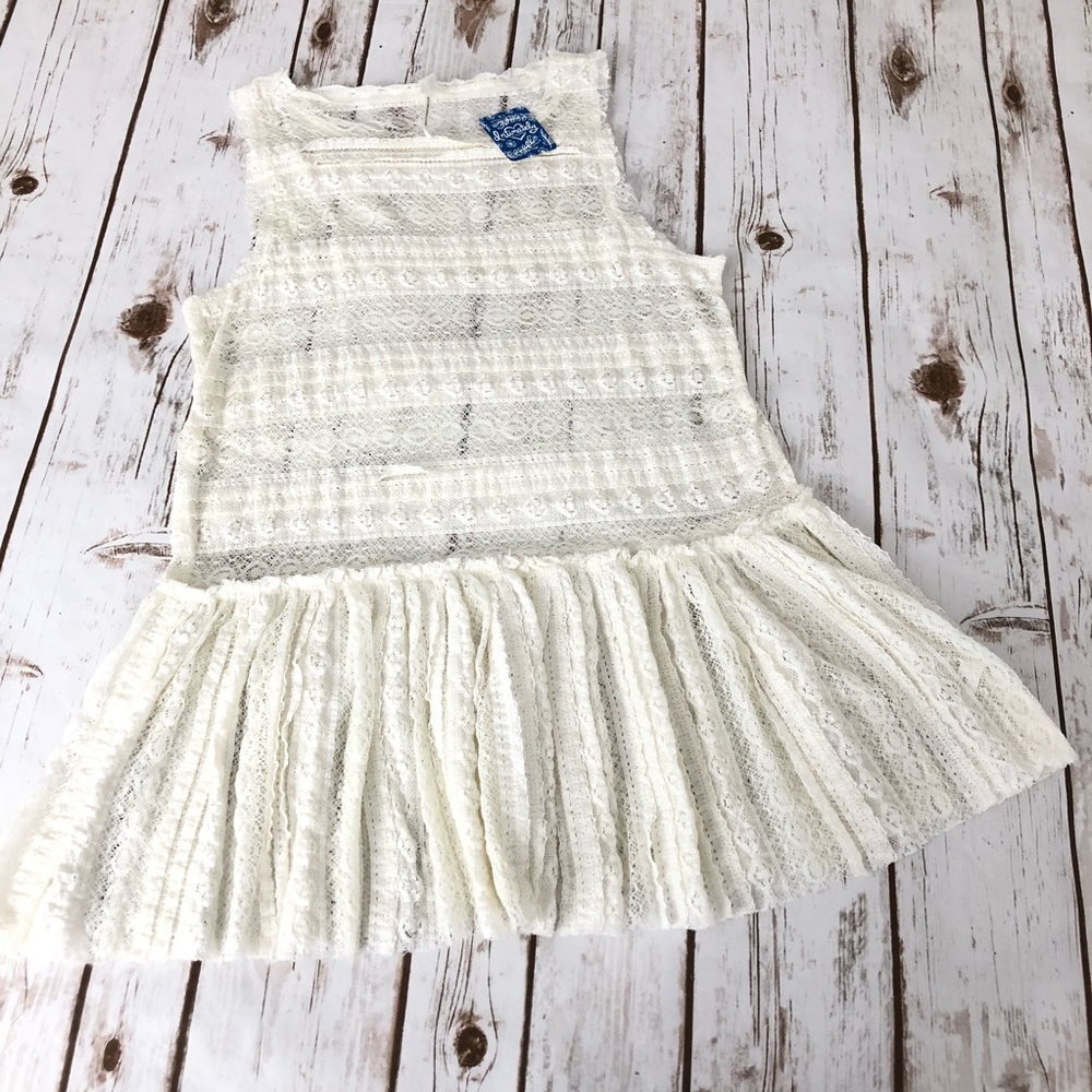 Free People / lace pleaded shirt XS